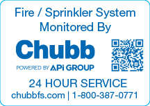 452-1258 - CHUBB FIRE/SPRINKLER SYSTEM LABEL