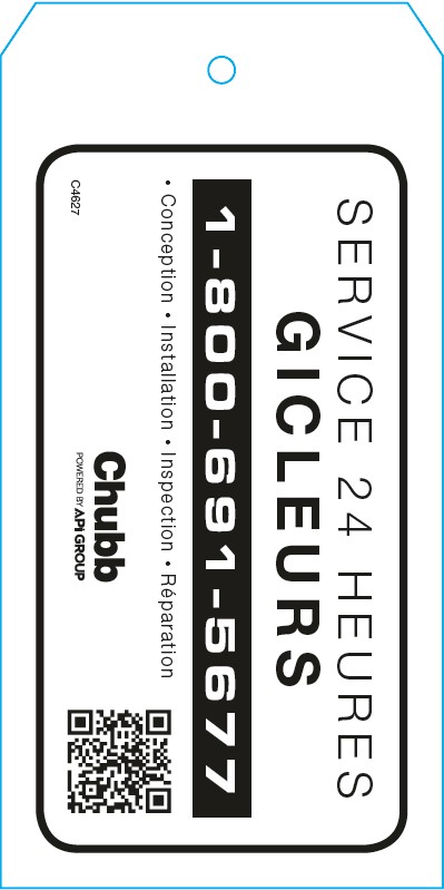 8500-C4627 - SPRINKLER INSPECTION TAG